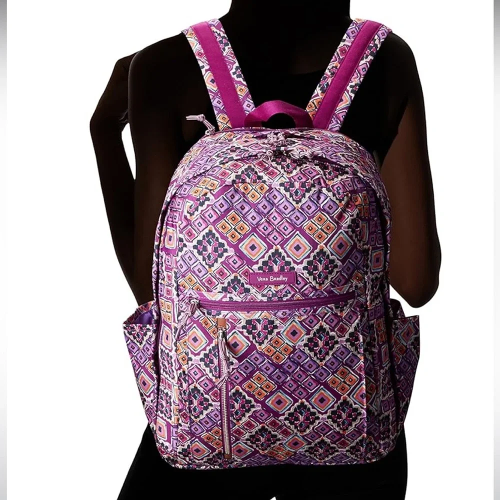 Vera Bradley Women's Lighten Up Grand Backpack, Sierra, One Size